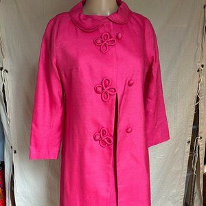 Vintage Alfred Werber of St. Louis pink princess dress + coat